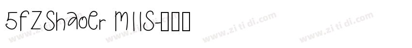 5FZShaoEr M11S字体转换